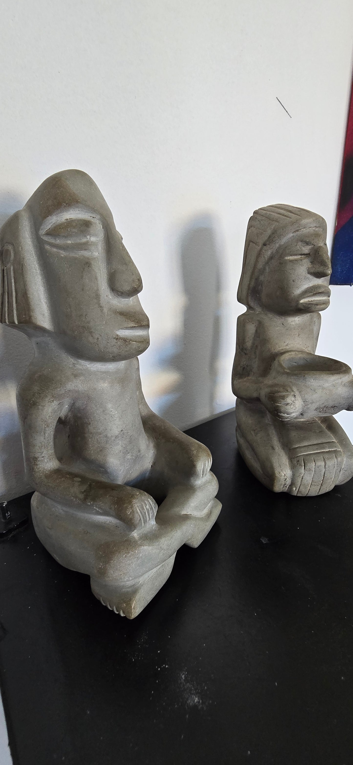 Ancient Inuit Stone Sculptures (pair)