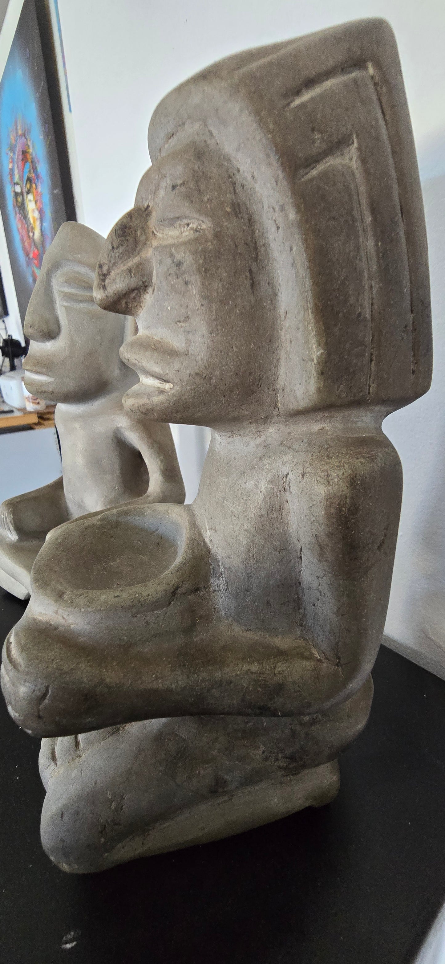 Ancient Inuit Stone Sculptures (pair)