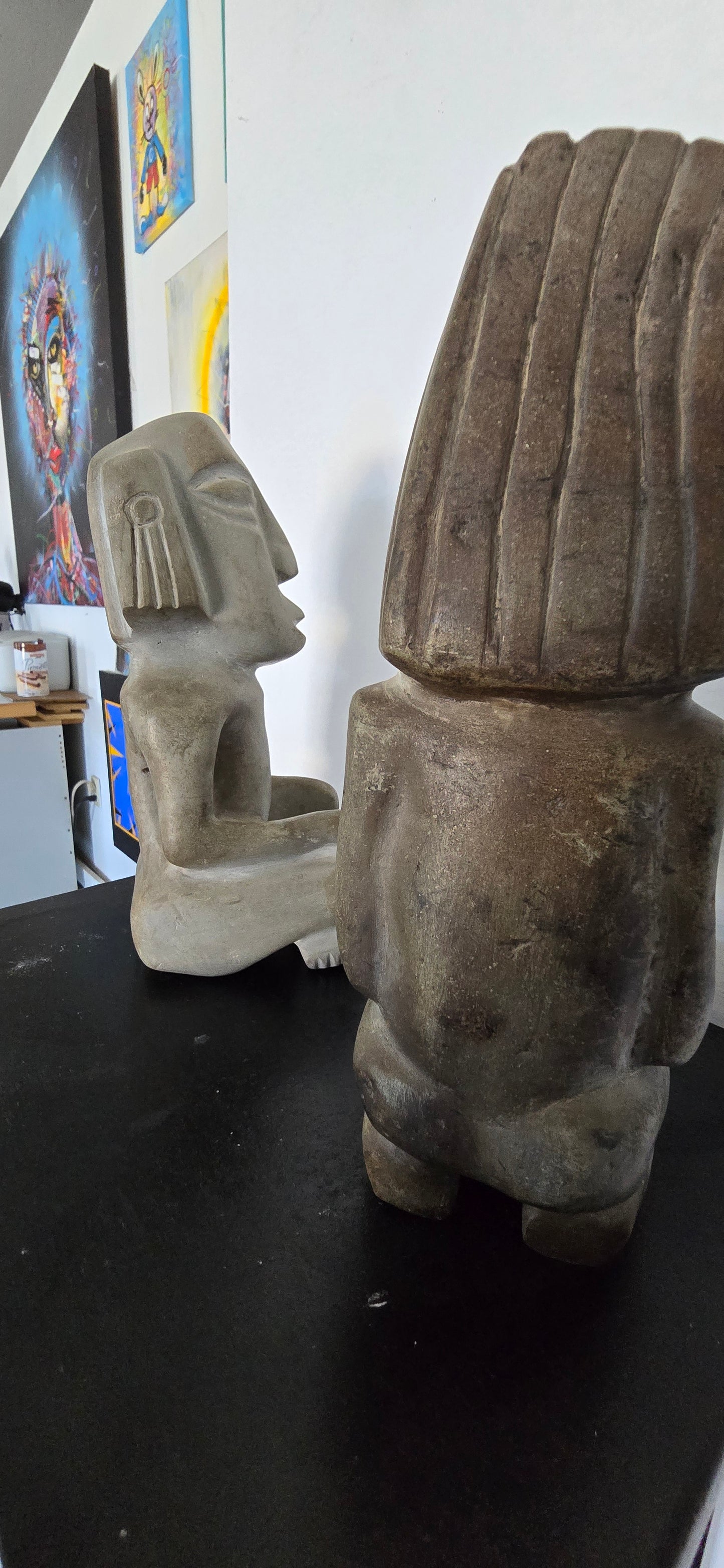 Ancient Inuit Stone Sculptures (pair)