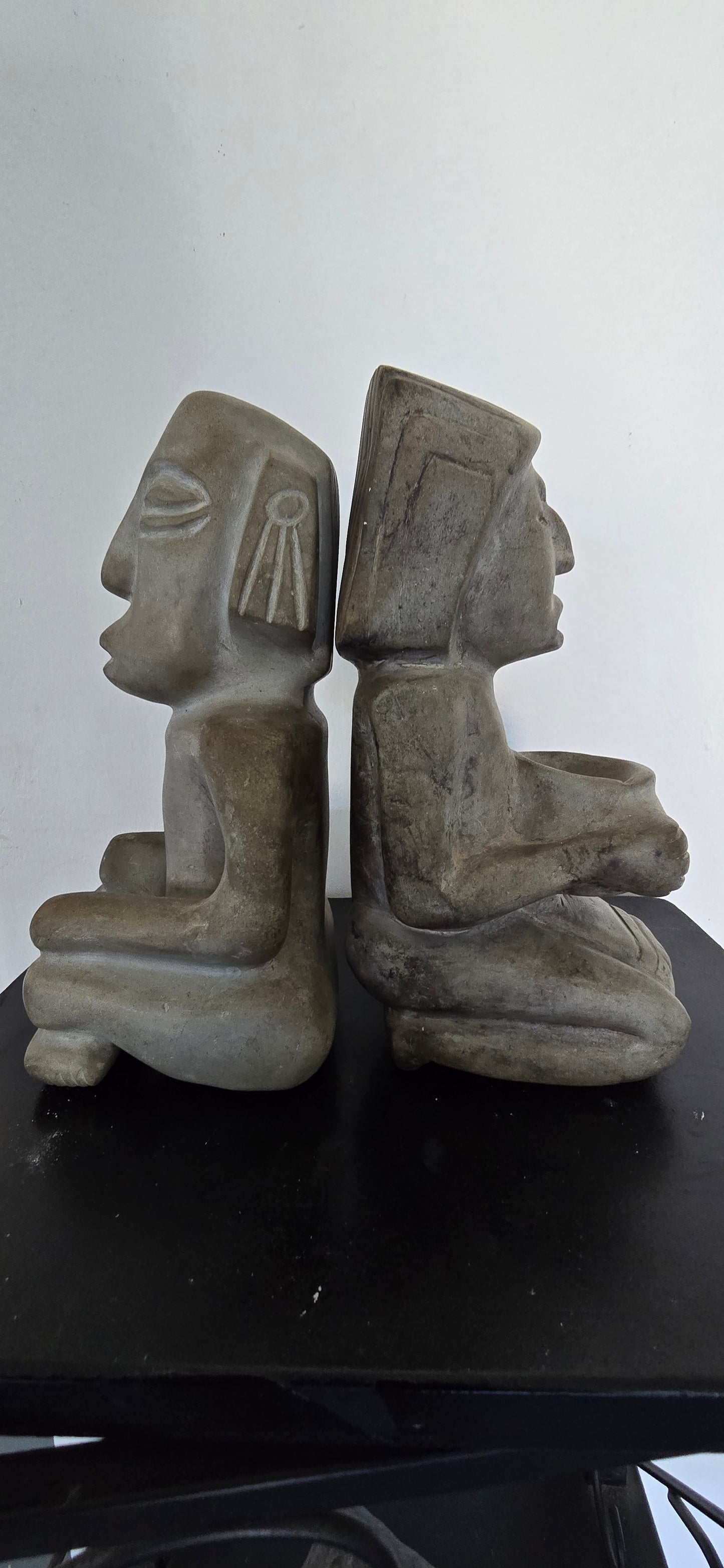 Ancient Inuit Stone Sculptures (pair)